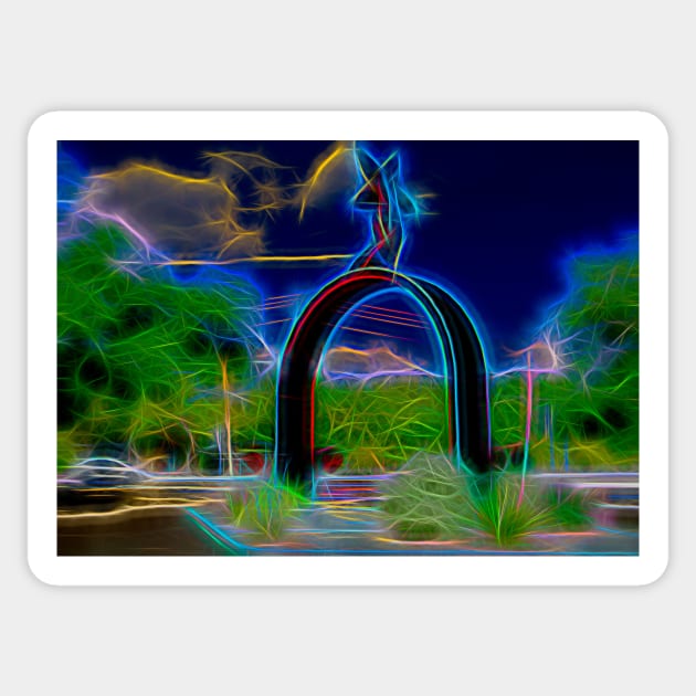 World's Largest Spur Dreamscape Worlds Largest Spur Sticker TeePublic